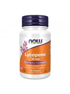 NOW Lycopene 10mg, 60капс - Каротеноид