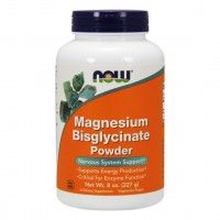 NOW Magnesium Bisglycinate Powder, на прах - 227гр