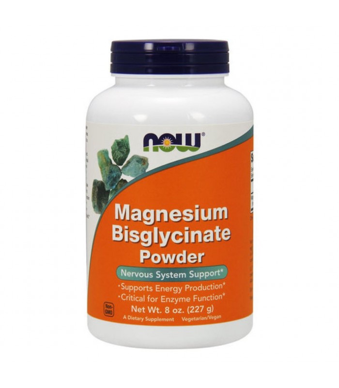 NOW Magnesium Bisglycinate Powder, на прах - 227гр