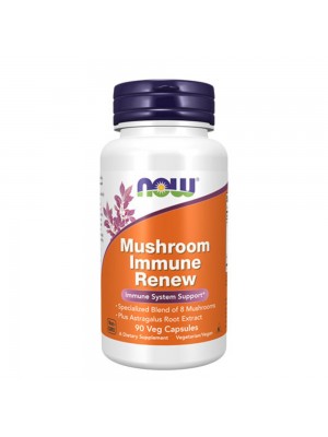 NOW Mushroom Immune Renew, 90caps - 7 вида гъби