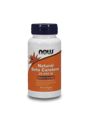 NOW Natural Beta Carotene (25,000 IU) 90капс Бета каротен