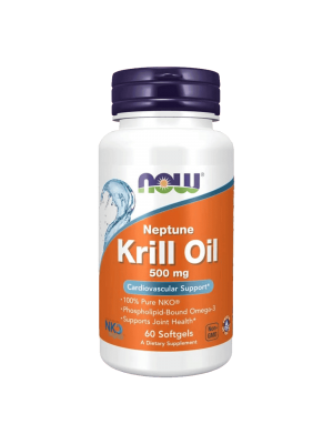 NOW Neptune Krill Oil 500мг 60капс  Масло от арктически крил