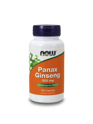NOW Panax Ginseng 500мг 100 капсули - Женшен