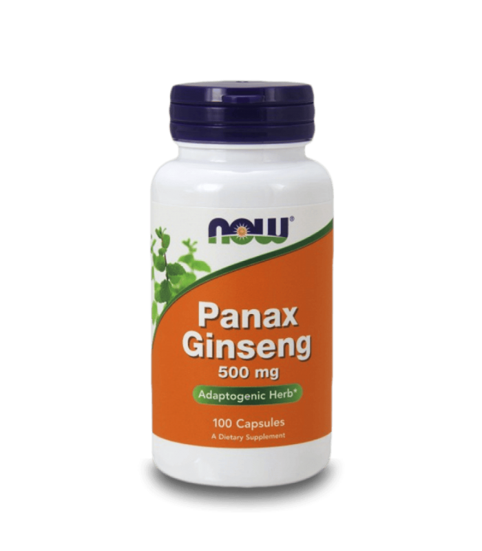 NOW Panax Ginseng 500мг 100 капсули - Женшен