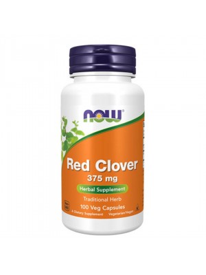 NOW Red Clover 375мг, 100капс - Екстракт от Червена детелина