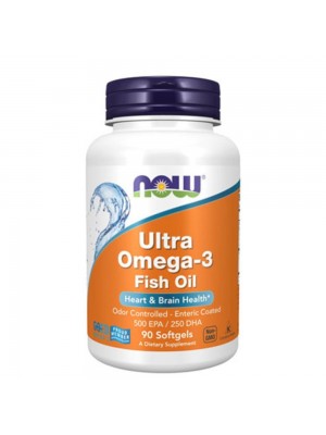 NOW Ultra Omega 3 Fish Oil / 90 Softgels