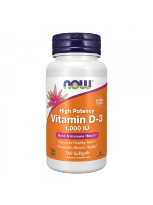 NOW Vitamin D-3 / 1000 IU,  360капс 