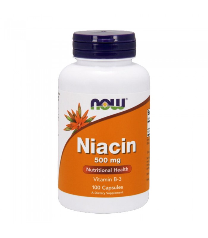 NOW Niacin 500мг, 100капс - Витамин B3