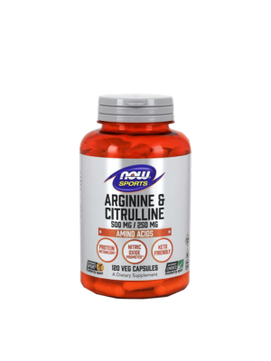 NOW Arginine & Citrulline 120капс -  Аргинин и цитрулин