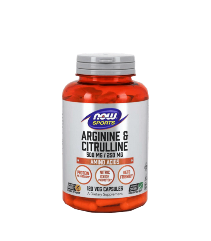 NOW Arginine & Citrulline 120капс -  Аргинин и цитрулин