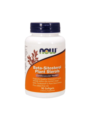 NOW Beta-Sitosterol Plant Sterols 90капс - нормален холестерол