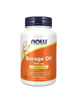 NOW Borage Oil (240мг GLA) 60капс - Масло от пореч