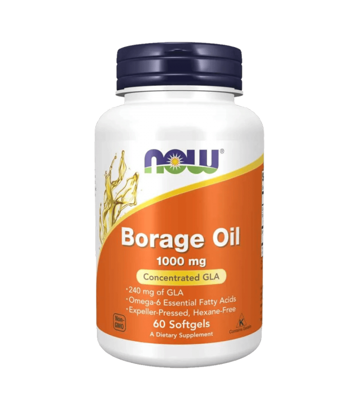 NOW Borage Oil (240мг GLA) 60капс - Масло от пореч