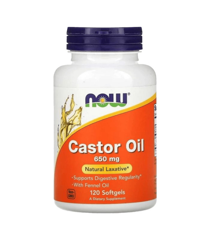 NOW Castor Oil 120 меки капсули Рициново масло
