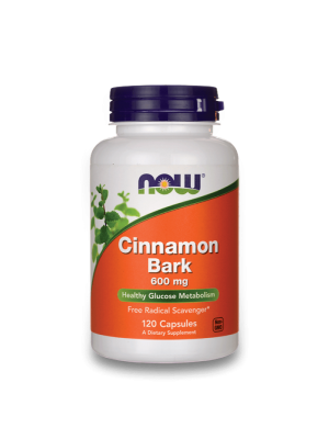 NOW Cinnamon Bark 600мг 120капс - Екстракт Канела