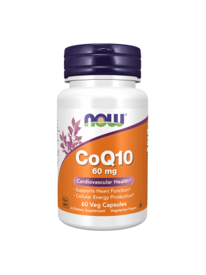 NOW CoQ10 60 мг 60капс - Коензим Q10