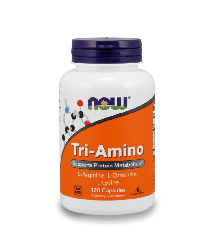 NOW Tri-Amino L-Arginine L-Ornithine L-Lysine 120капс