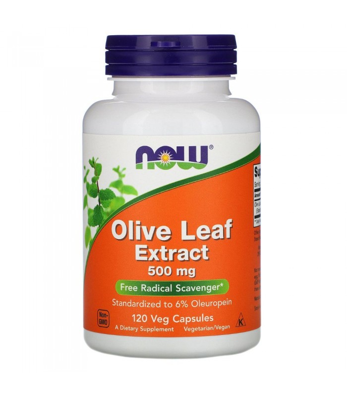 NOW Olive Leaf Extract, 60 капс - имуностимулатор