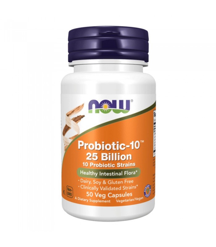 NOW Probiotic-10 (25 Billion) 50капс - пробиотик