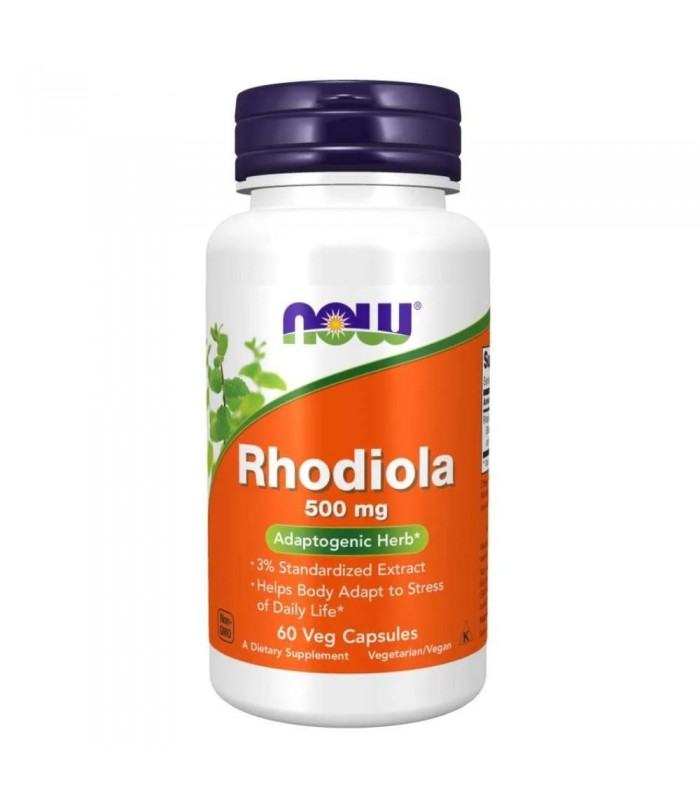 NOW Rhodiola 500мг, 60капс - Родиола розеа