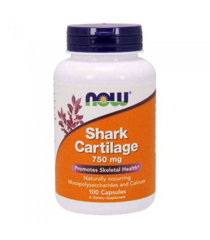 NOW Shark Cartilage 750мг, 100капс - Хрущял от акула