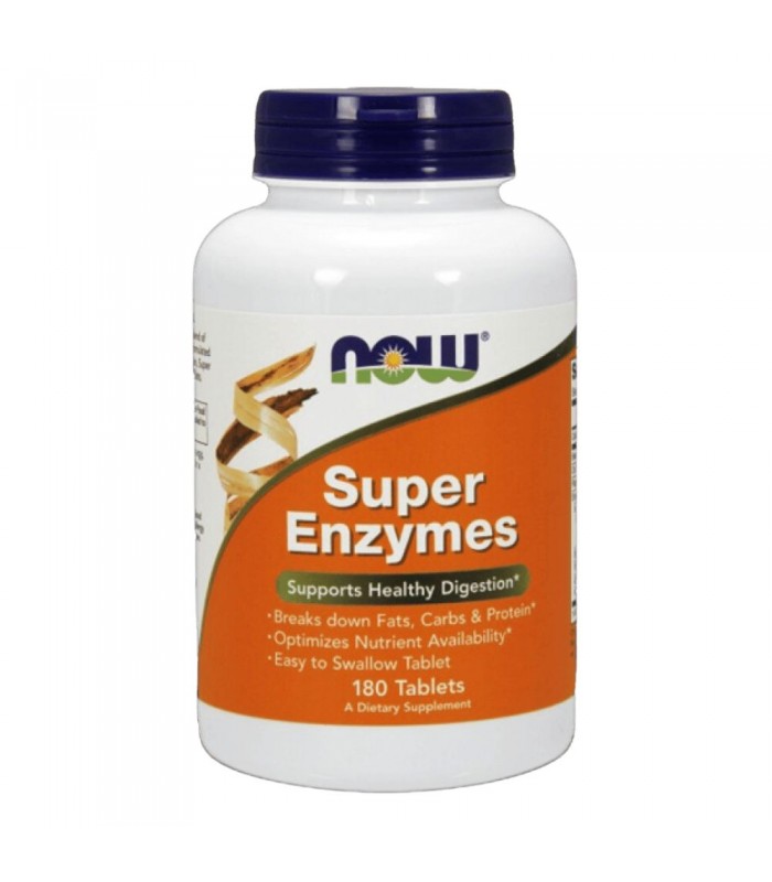 NOW Super Enzymes 90 и 180капс - Храносмилателни ензими