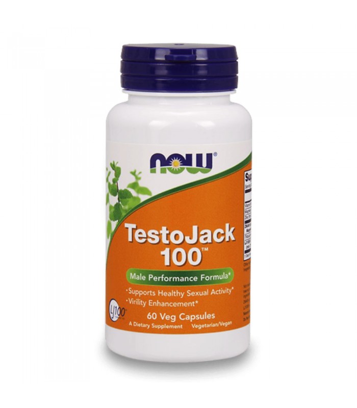 NOW TestoJack 100, 60капс - формула за мъжка потентност