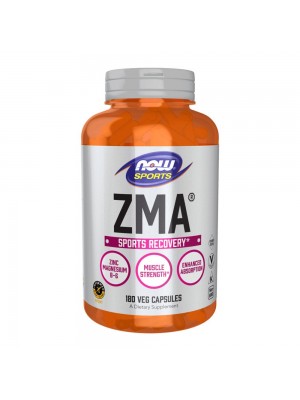 NOW ZMA, 90капс - цинк, магнезии и витамин B6