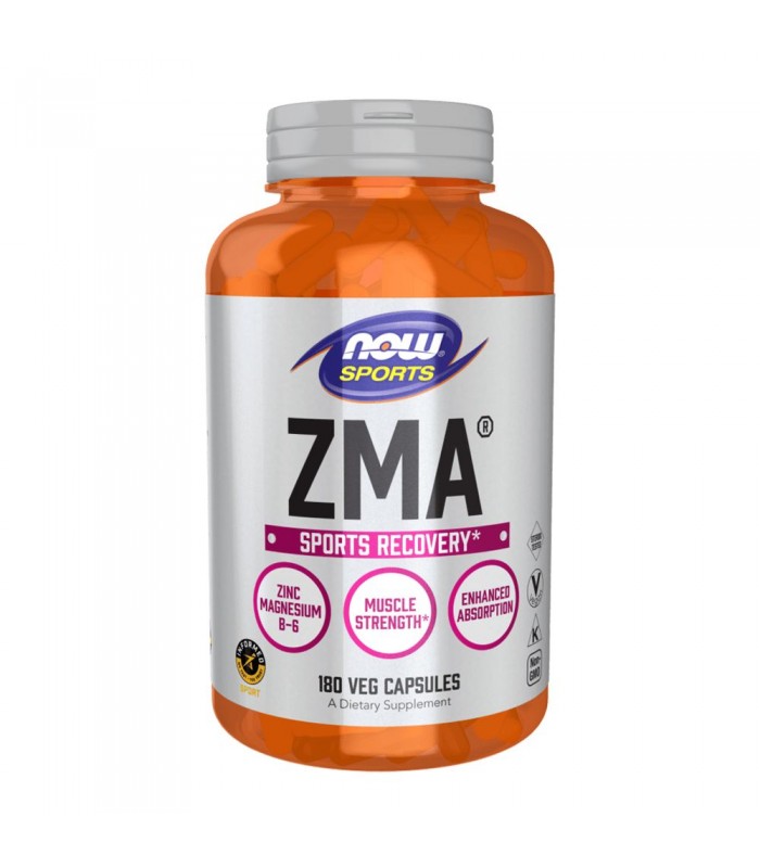 NOW ZMA, 90капс - цинк, магнезии и витамин B6