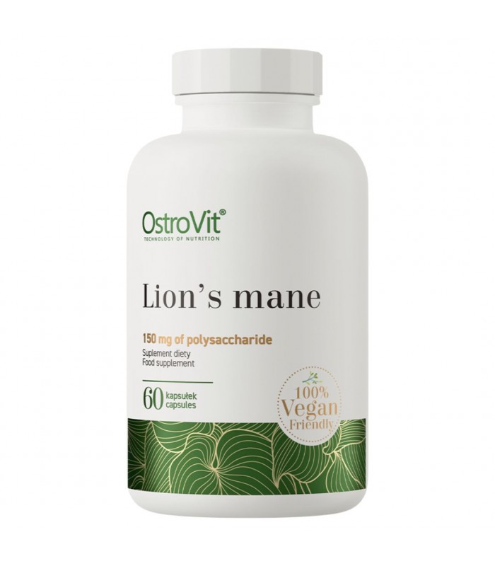 OstroVit Lion's Mane 500 mg / Vege 60капс - Лъвска грива
