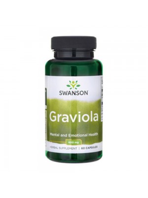 SWANSON Graviola 600mg, 60капс - при онкологии