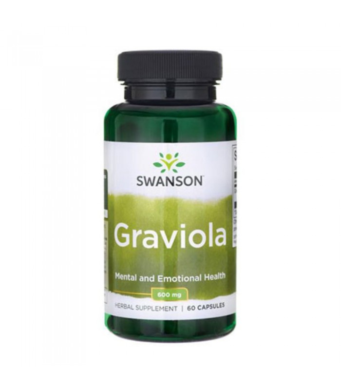 SWANSON Graviola 600mg, 60капс - при онкологии