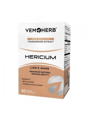 VEMOHERB Hericium, 60капс - подпомага мозъка