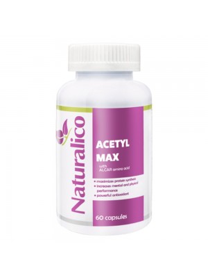 NATURALICO Acetyl Max 60 капс подпомага изгарянето на мазнините
