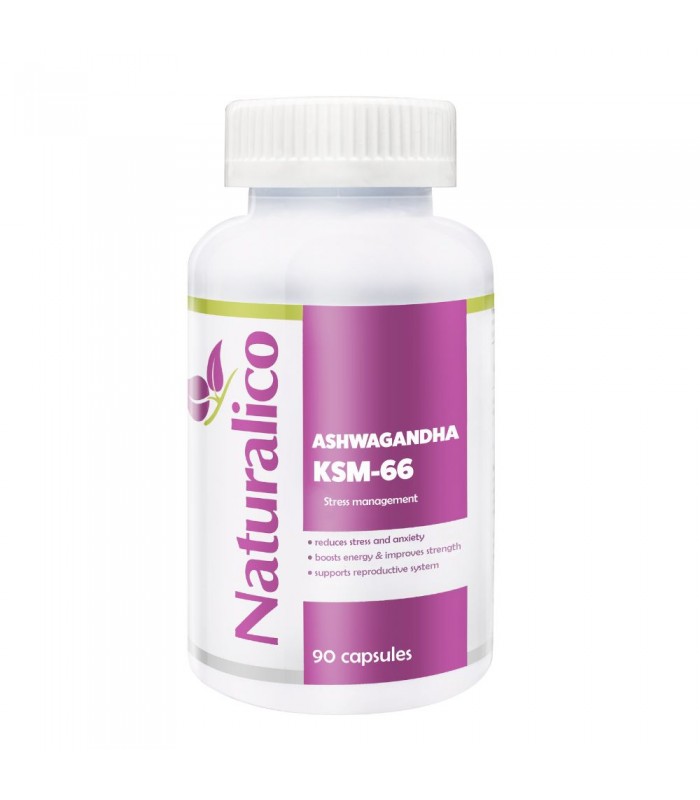 Naturalico Ashwagandha KSM-66 90 капс намалява стреса