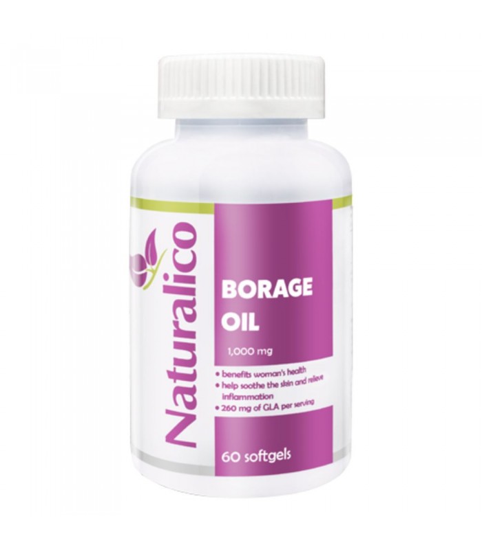 NATURALICO Borage Oil 60 капс softgel за добро женско здраве