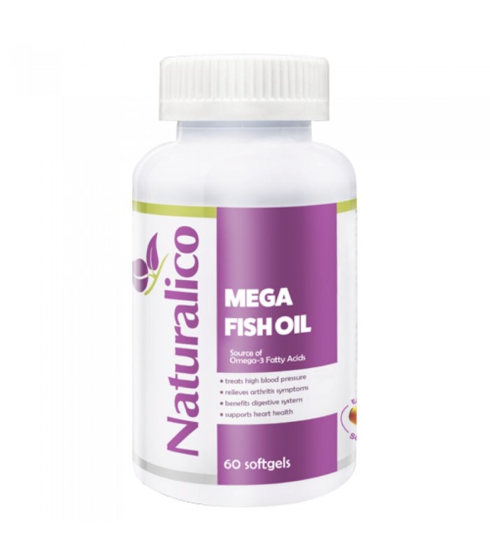 NATURALICO Mega Fish Oil поддържа кръвното и триглицеридите