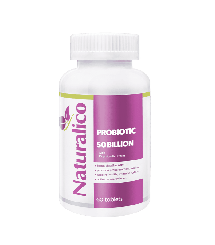 NATURALICO Probiotic 50 Billion 60табл -  Пробиотик 10 щама