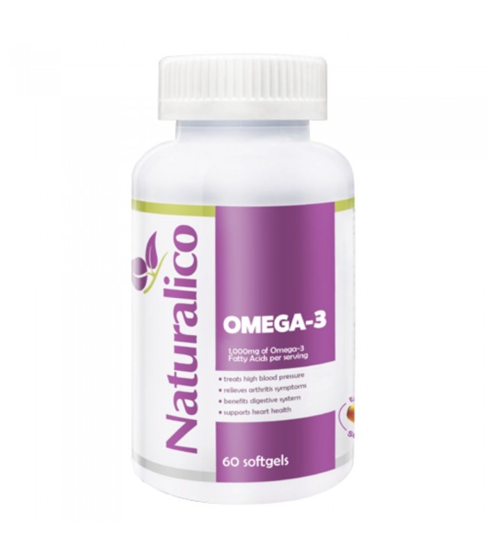 NATURALICO Omega 3, 60 softgel поддържа кръвното и имунитета