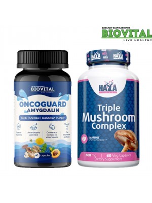Oncoguard + Triple Mushroom Complex 120капс - при онкологии