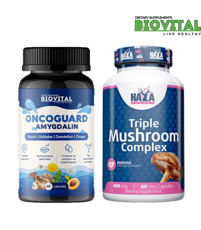 Oncoguard + Triple Mushroom Complex 120капс - при онкологии