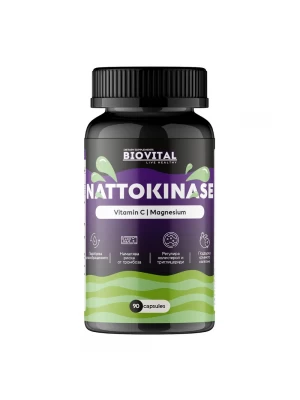 Натокиназа, 90капс - при тромбофлебит и високо кръвно