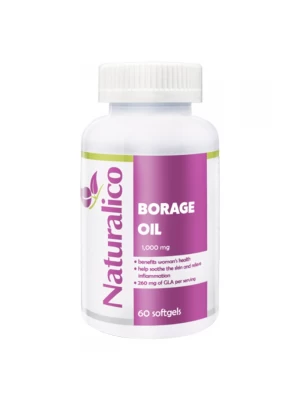 NATURALICO Borage Oil 60 капс softgel за добро женско здраве