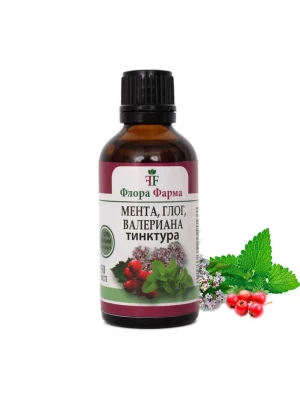Мента, глог и валериана 50мл - подпомага нервната система