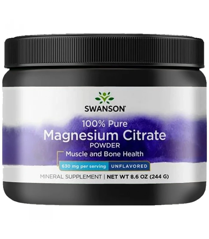 SWANSON 100% Pure Magnesium Citrate Powder 275 грама