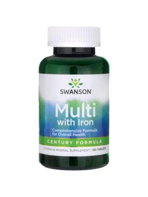 SWANSON Multi with Iron 130 таблетки Мултивитамини с желязо