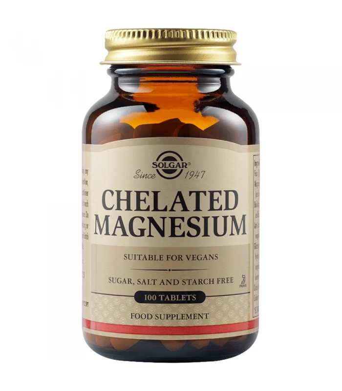Solgar Chelated Magnesium 100 таблетки - Хелатиран магнезий