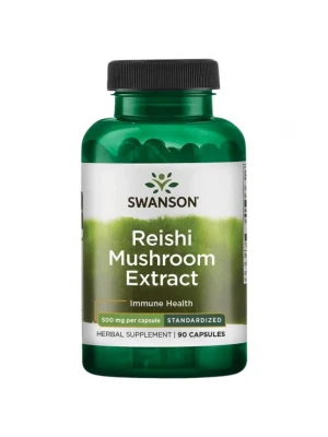 SWANSON Reishi Mushroom Extract 500 mg 90 капсули - Гъба Рейши