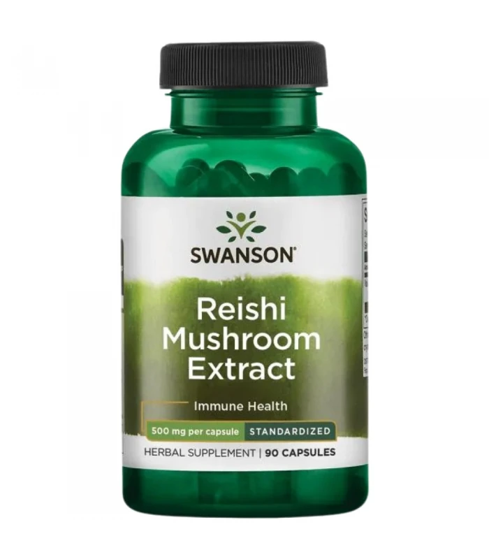 SWANSON Reishi Mushroom Extract 500 mg 90 капсули - Гъба Рейши