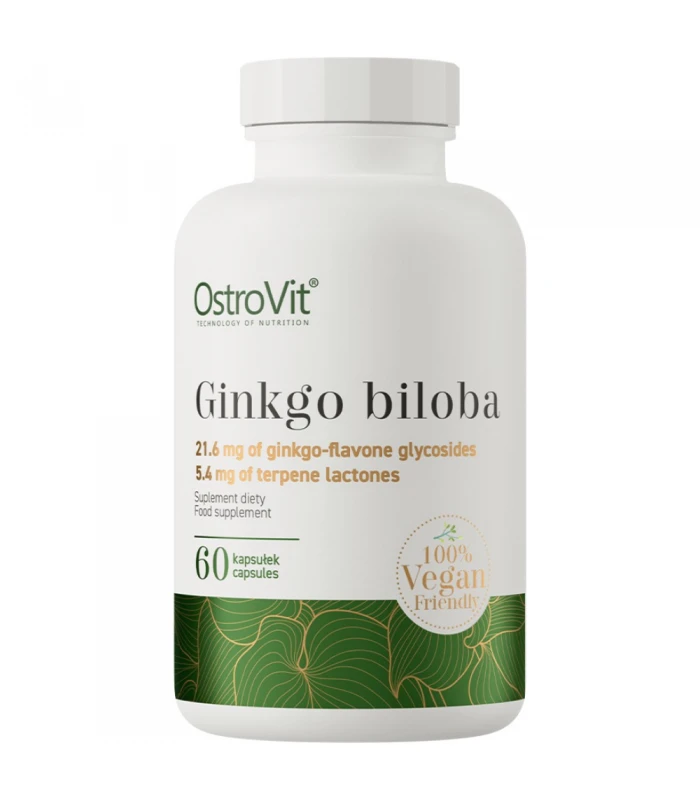 OstroVit Ginkgo Biloba 90 mg  60 капсули - Веган формула